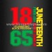 Heat Printed Vinyl Juneteenth Plastisol Transfer for T Shirt